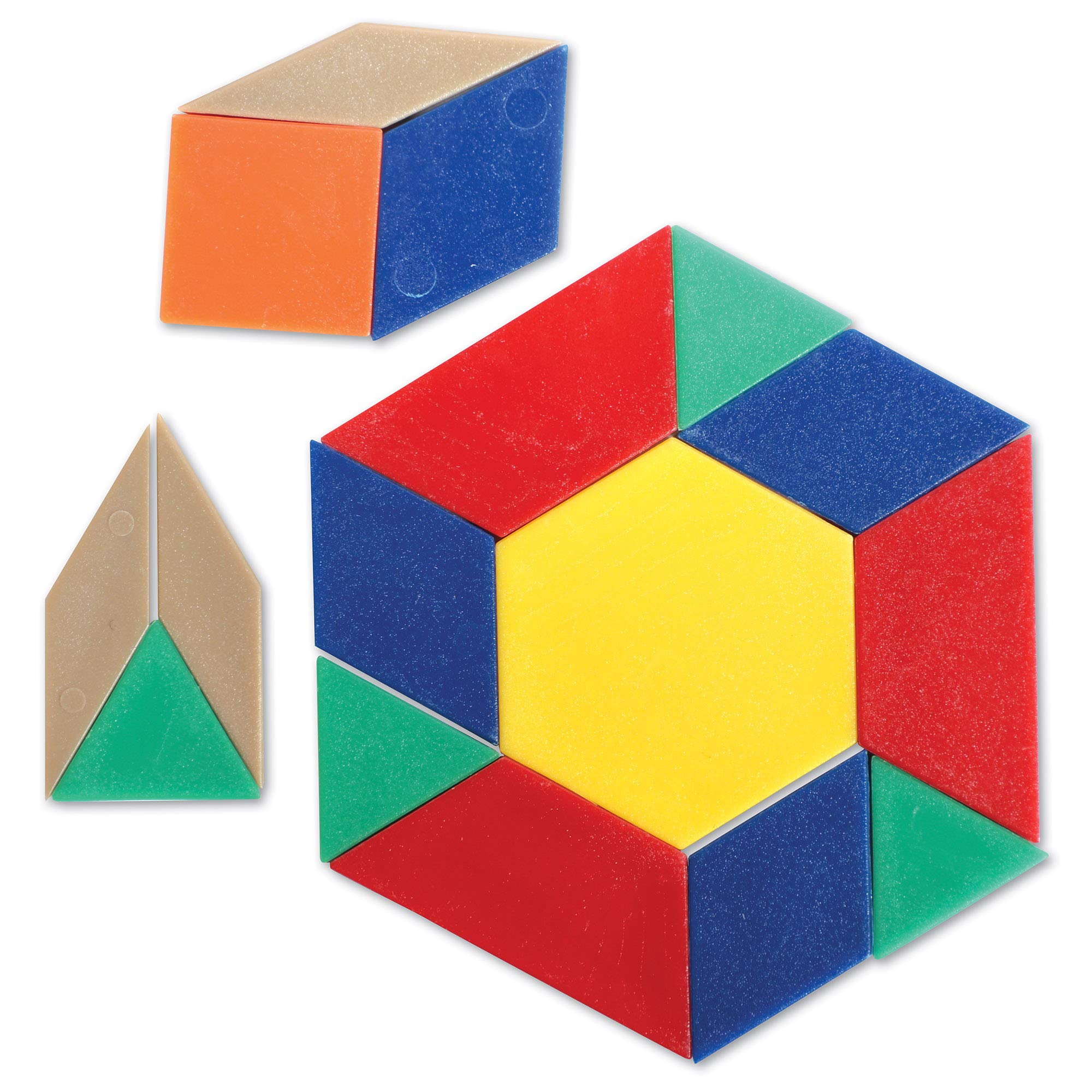 Foto 3 pulgar | Juego De 100 Unidades De Plástico Pattern Blocks Learning Resources - Venta Internacional.