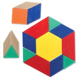 Foto 2 | Juego De 100 Unidades De Plástico Pattern Blocks Learning Resources - Venta Internacional.