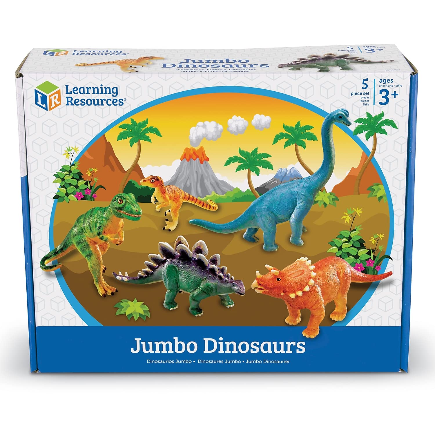 Foto 5 pulgar | Toy Learning Resources Jumbo Dinosaurs Para Niños De Más De 3 Años - Venta Internacional.