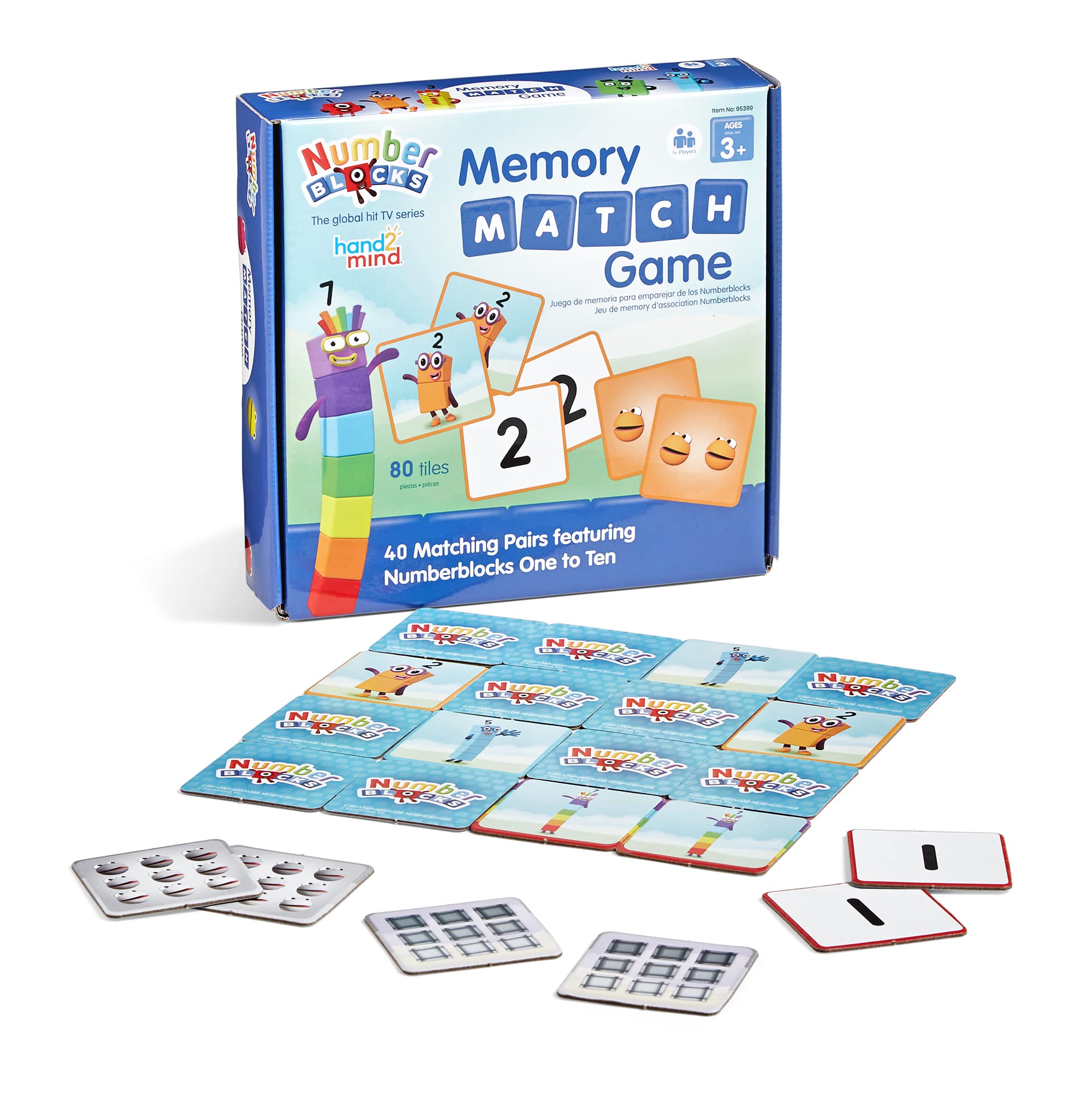 Memory Match Game Hand2mind Numberblocks Para Niños De 3 A 5 Años - Venta Internacional.