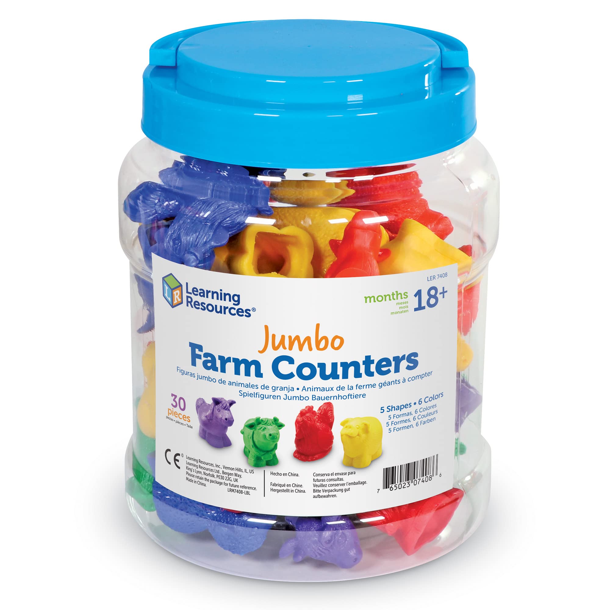 Foto 7 pulgar | Contadores Jumbo Farm De Toy Learning Resources, 30 Unidades, Más De 18 Meses - Venta Internacional.