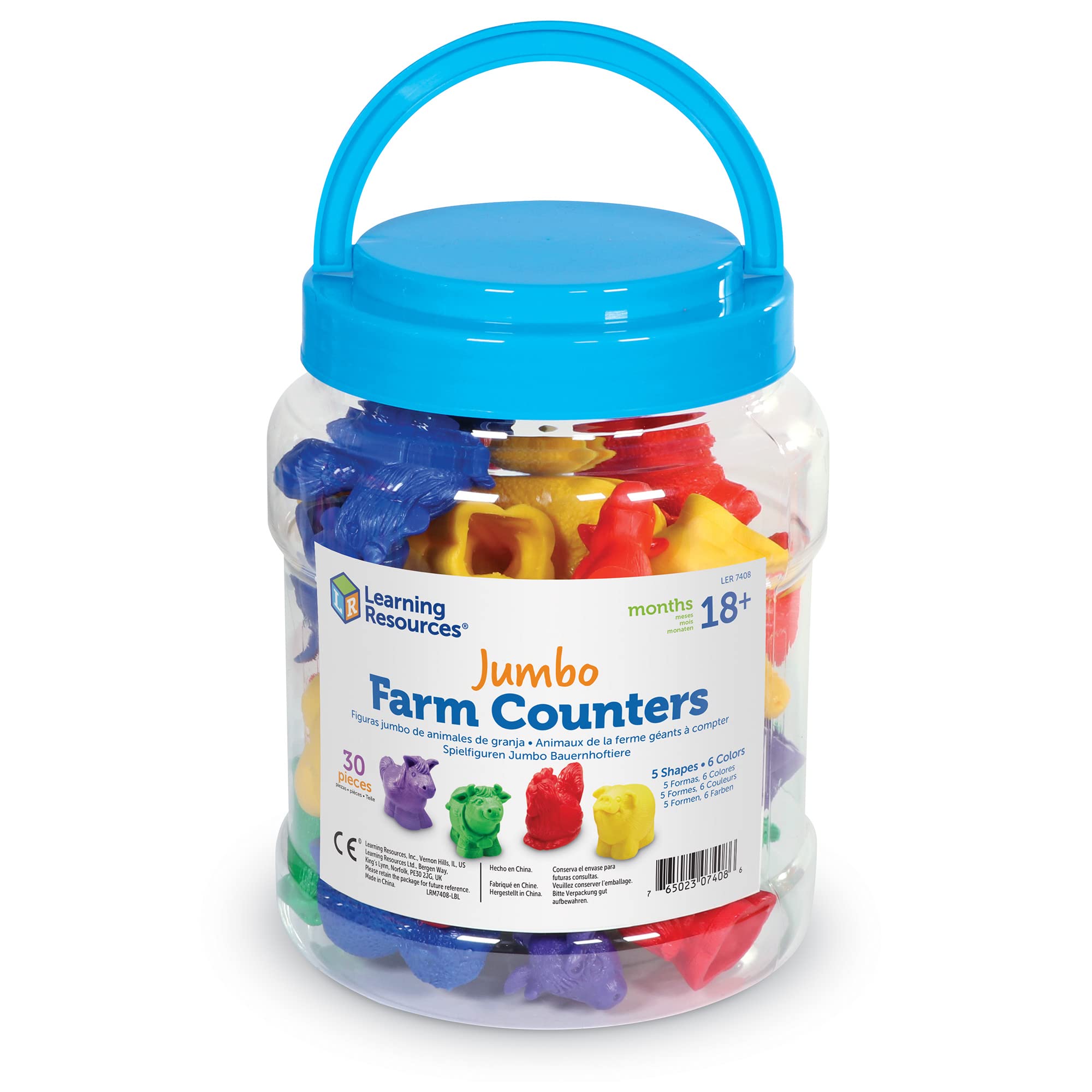 Foto 8 pulgar | Contadores Jumbo Farm De Toy Learning Resources, 30 Unidades, Más De 18 Meses - Venta Internacional.
