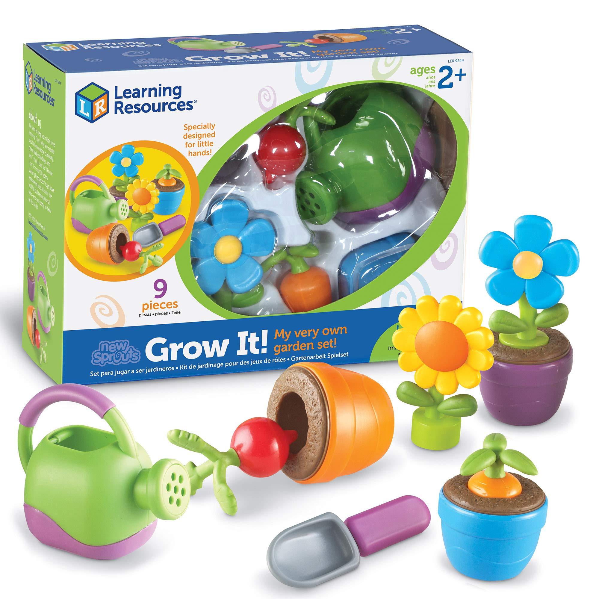 Set De Jardinería Recursos De Aprendizaje ¡new Sprouts Grow It! 9 Piezas - Venta Internacional.