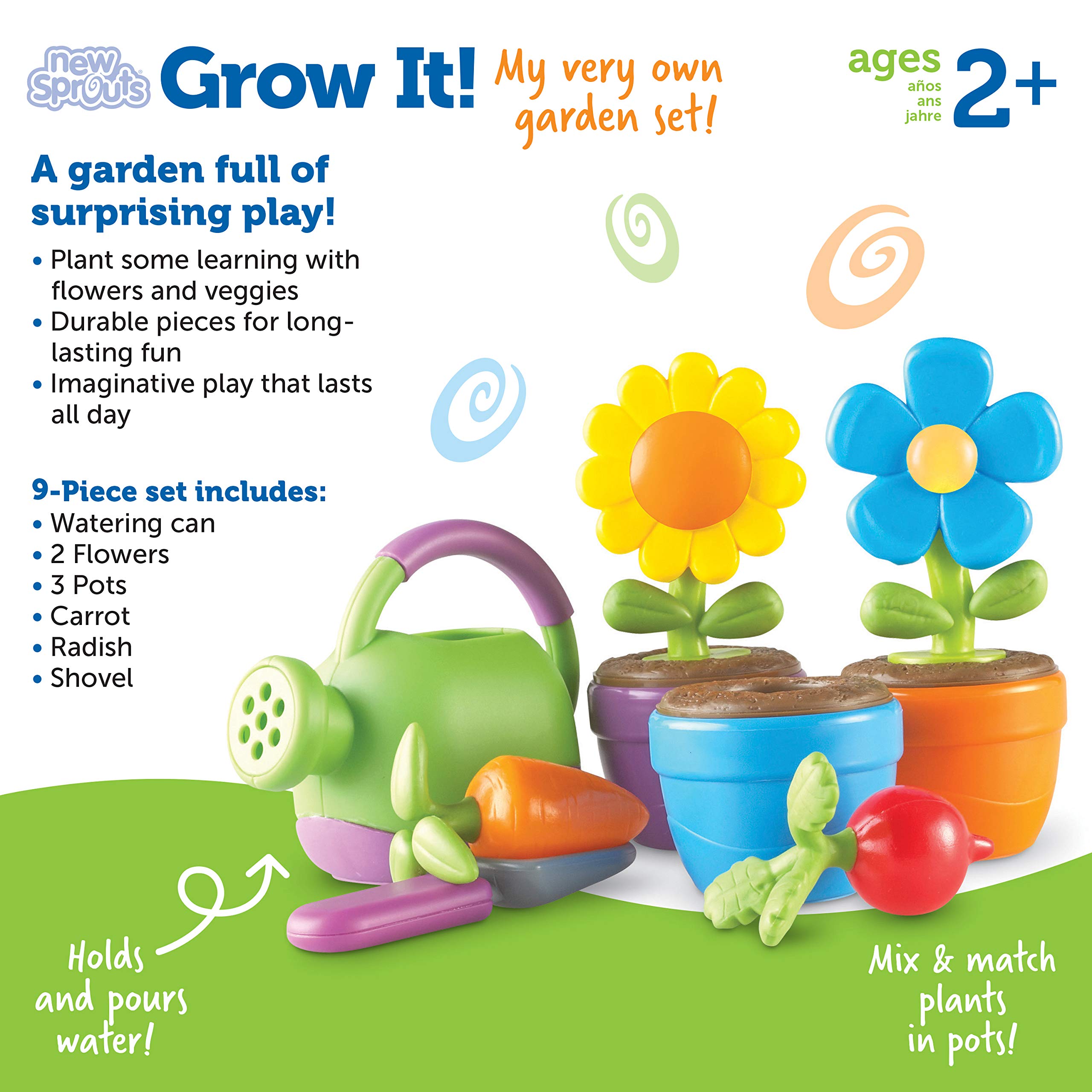 Foto 7 pulgar | Set De Jardinería Recursos De Aprendizaje ¡new Sprouts Grow It! 9 Piezas - Venta Internacional.
