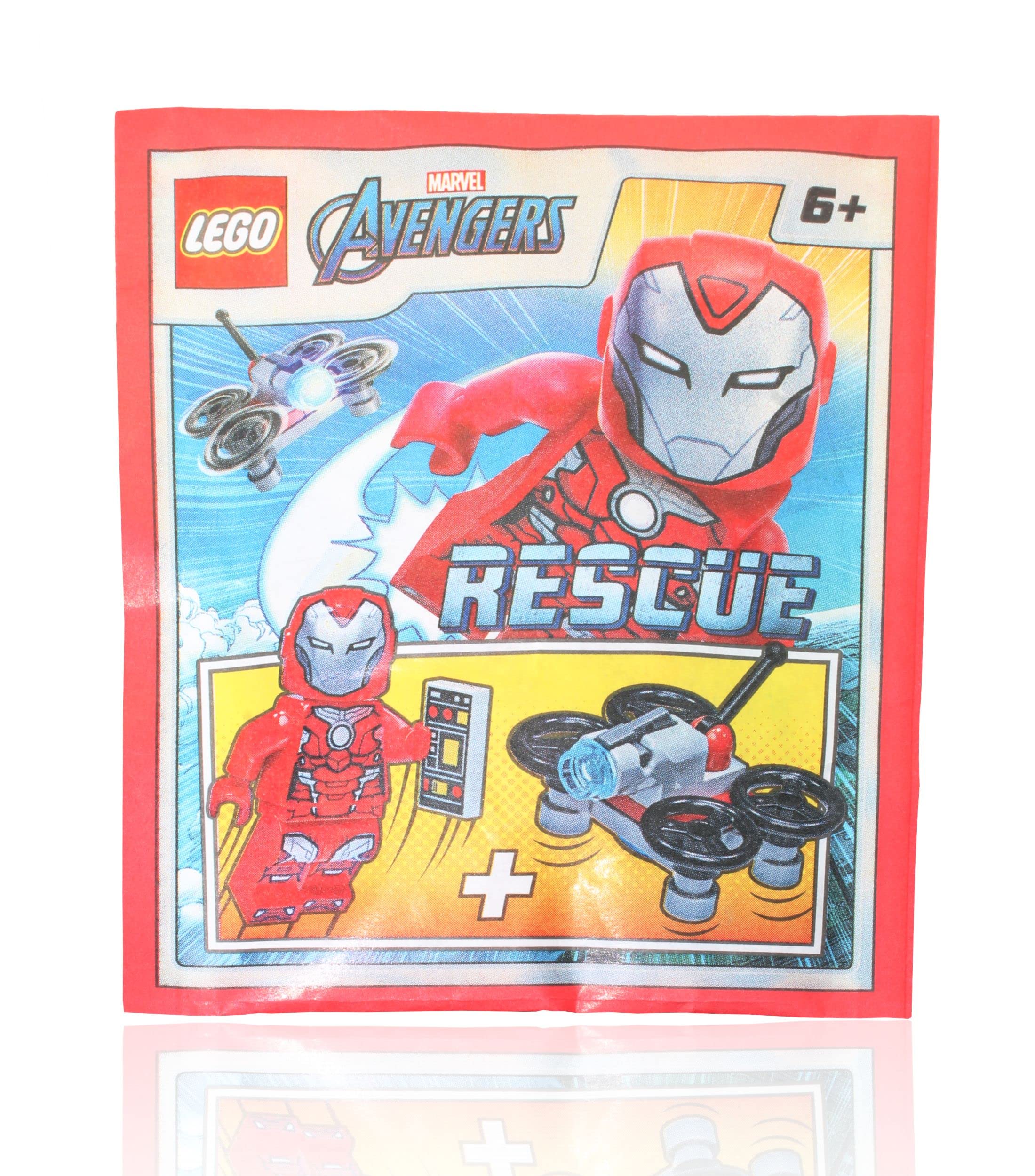 Foto 4 pulgar | Minifigura Lego Marvel Super Heroes Avengers Iron Rescue - Venta Internacional