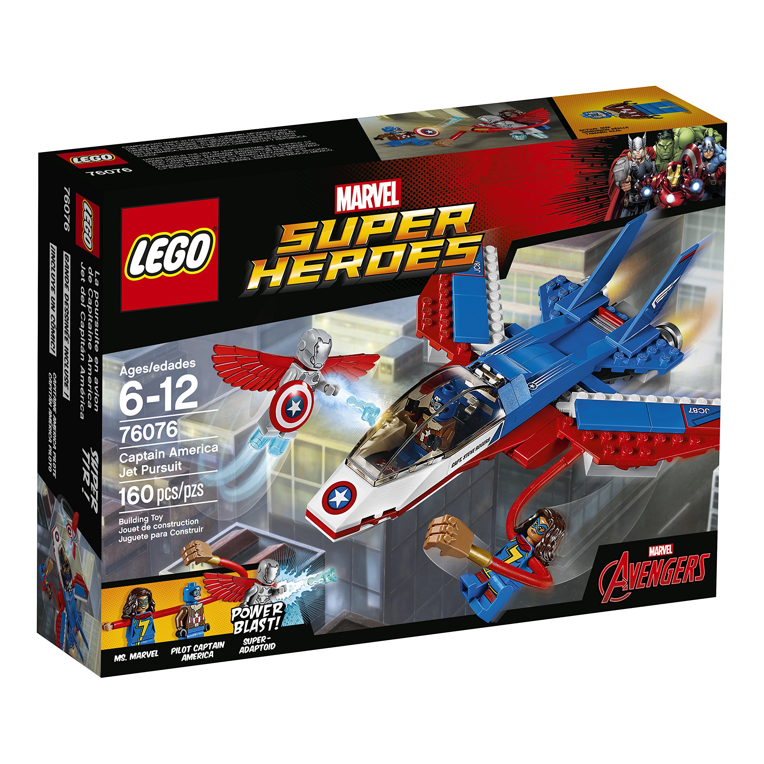 Kit de Construcción Lego Super Héroes Capitán América Jet 76076 - Venta Internacional
