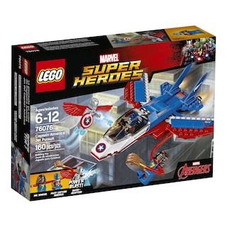 Foto 1 | Kit de Construcción Lego Super Héroes Capitán América Jet 76076 - Venta Internacional