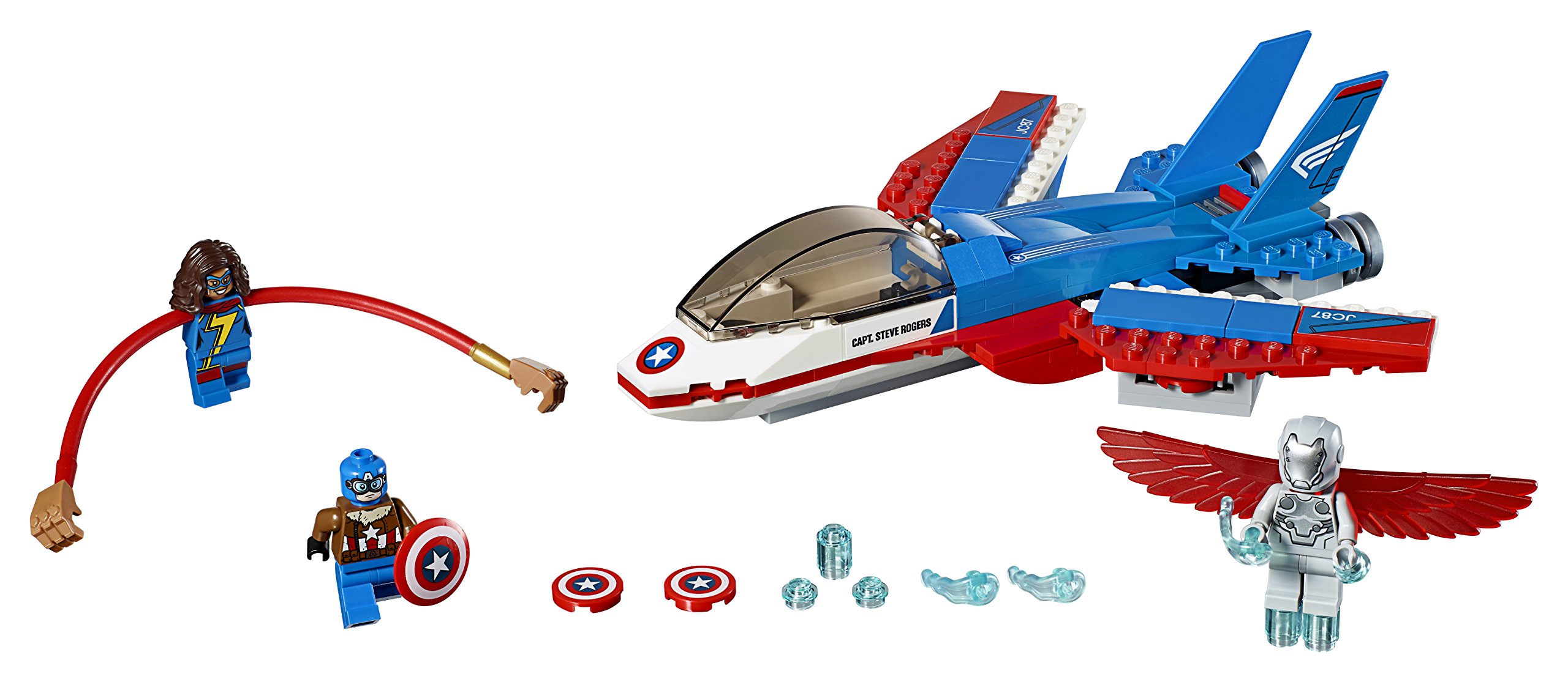 Foto 5 pulgar | Kit de Construcción Lego Super Héroes Capitán América Jet 76076 - Venta Internacional