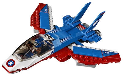 Foto 5 | Kit de Construcción Lego Super Héroes Capitán América Jet 76076 - Venta Internacional