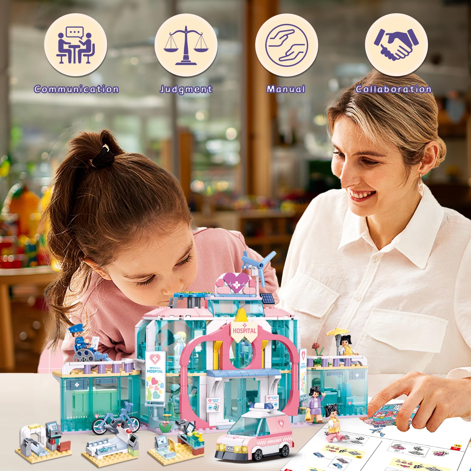 Foto 4 pulgar | Set De Construcción Sluban Girls Friends Hospital Con Ambulancia, 668 Piezas - Venta Internacional.