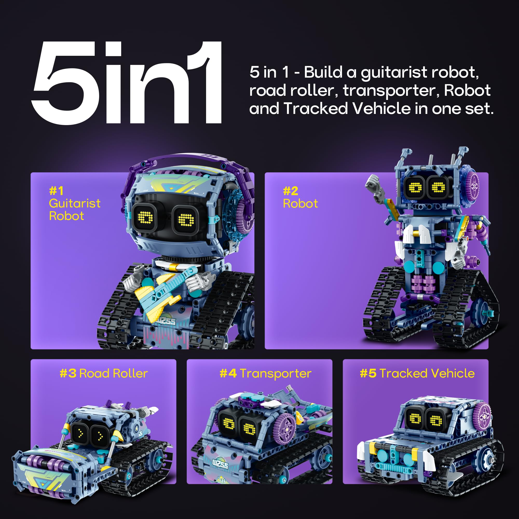 Foto 6 | Kit De Construcción De Robots Sillbird Rockroller Con Mando A Distancia - Venta Internacional.