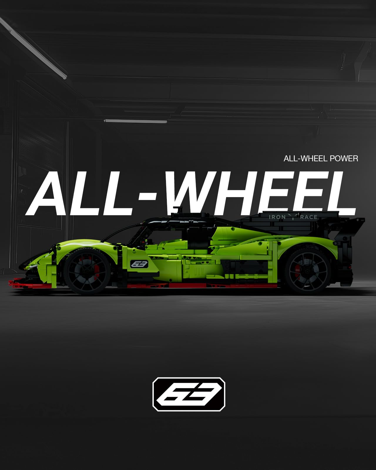 Foto 5 pulgar | Set De Construcción De Maquetas Nifeliz S63 Hypercar A Escala 1:8 (3.699 Unidades) - Venta Internacional.