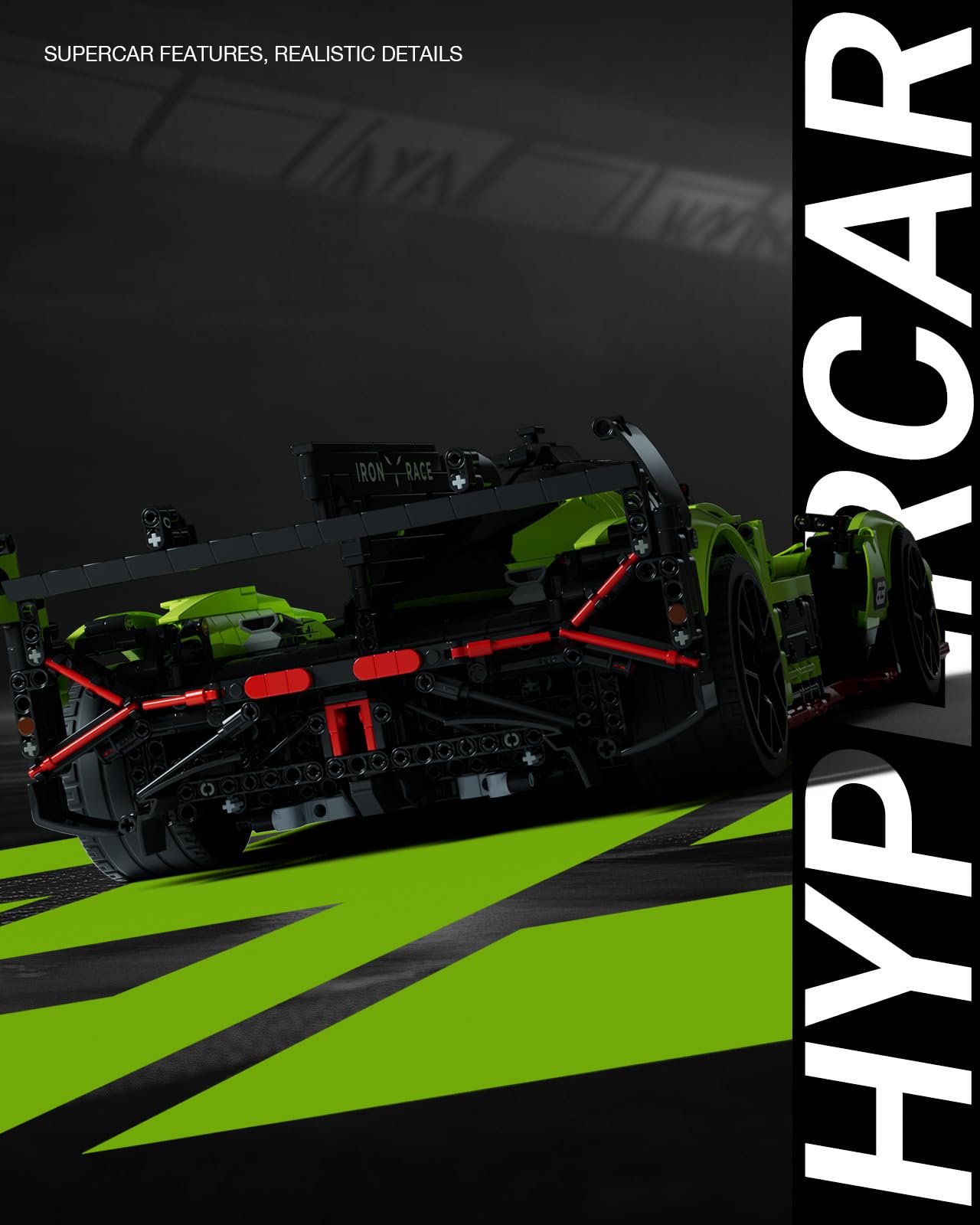 Foto 6 pulgar | Set De Construcción De Maquetas Nifeliz S63 Hypercar A Escala 1:8 (3.699 Unidades) - Venta Internacional.