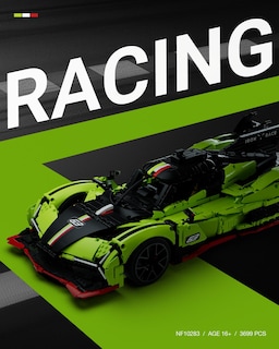 Foto 6 | Set De Construcción De Maquetas Nifeliz S63 Hypercar A Escala 1:8 (3.699 Unidades) - Venta Internacional.