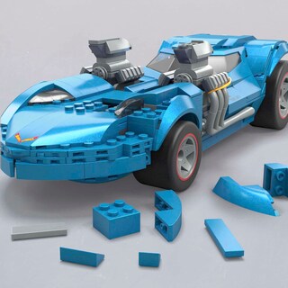 Foto 3 | Juego De Juguetes De Construcción Mega Hot Wheels Twin Mill 635 Piezas - Venta Internacional.