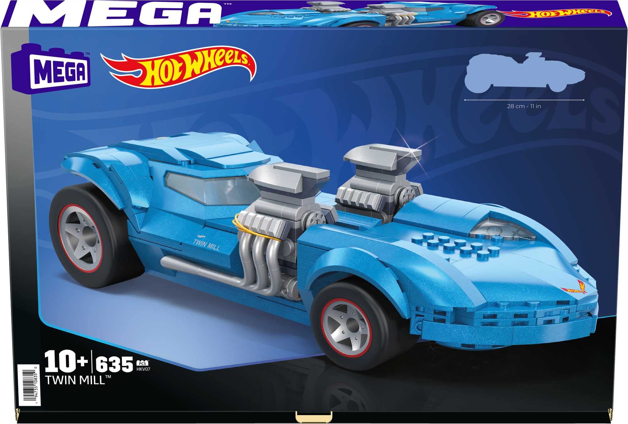 Foto 7 pulgar | Juego De Juguetes De Construcción Mega Hot Wheels Twin Mill 635 Piezas - Venta Internacional.