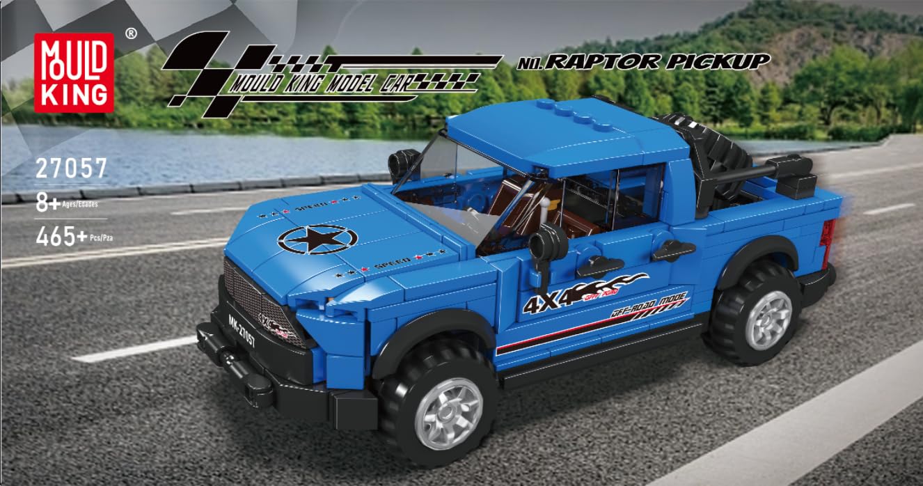 Foto 7 | Molde Para Juguetes De Construcción King Speed Champion F150 Svt Raptor 465 Piezas - Venta Internacional.