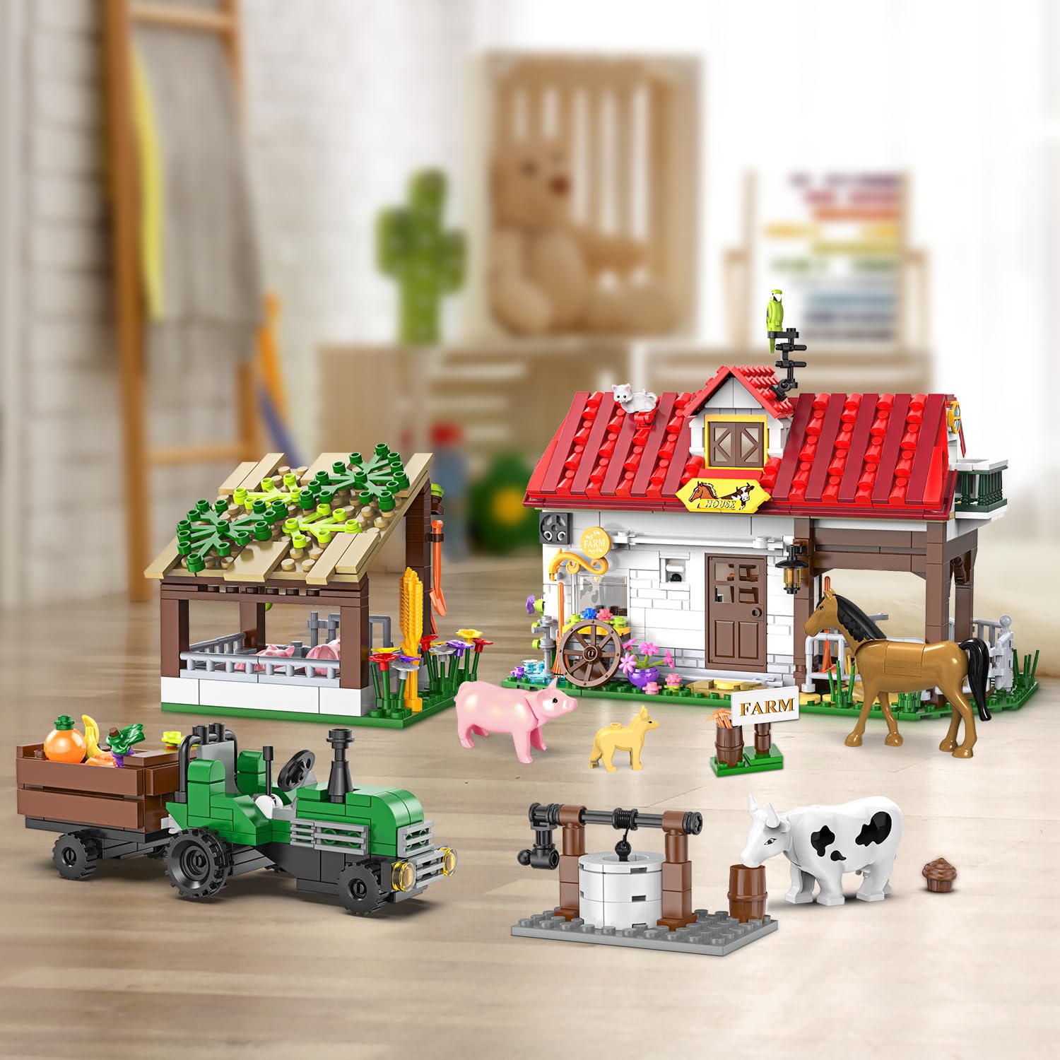 Foto 7 pulgar | Juguete De Construcción Hogokids Farm House Con 852 Piezas Para Niños De 6 A 12 Años O Más - Venta Internacional.