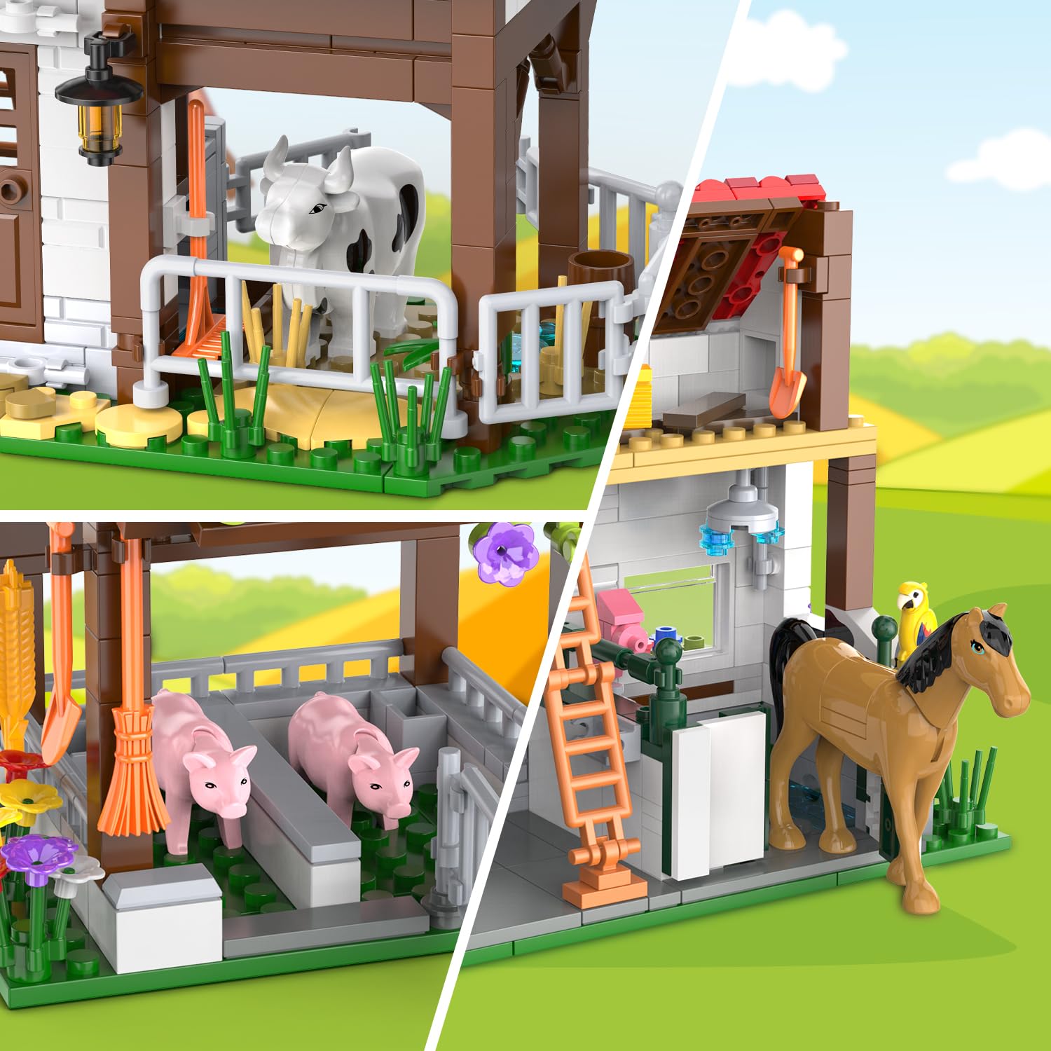 Foto 8 pulgar | Juguete De Construcción Hogokids Farm House Con 852 Piezas Para Niños De 6 A 12 Años O Más - Venta Internacional.