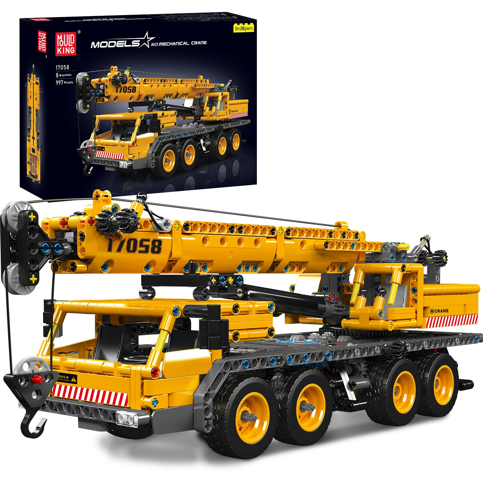 Set De Construcción Mould King City Mobile Crane Truck 17058 997 Piezas - Venta Internacional.