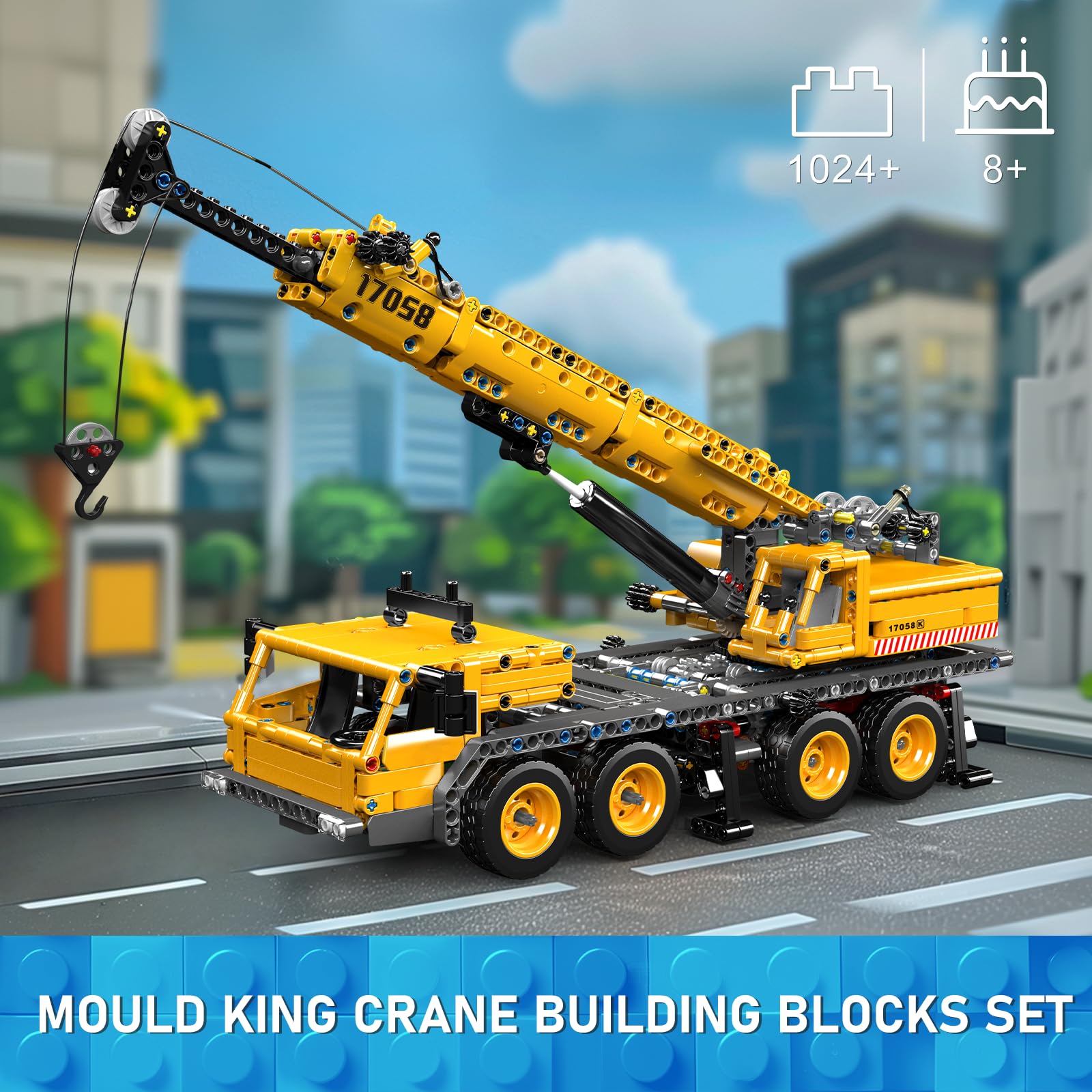 Foto 3 pulgar | Set De Construcción Mould King City Mobile Crane Truck 17058 997 Piezas - Venta Internacional.