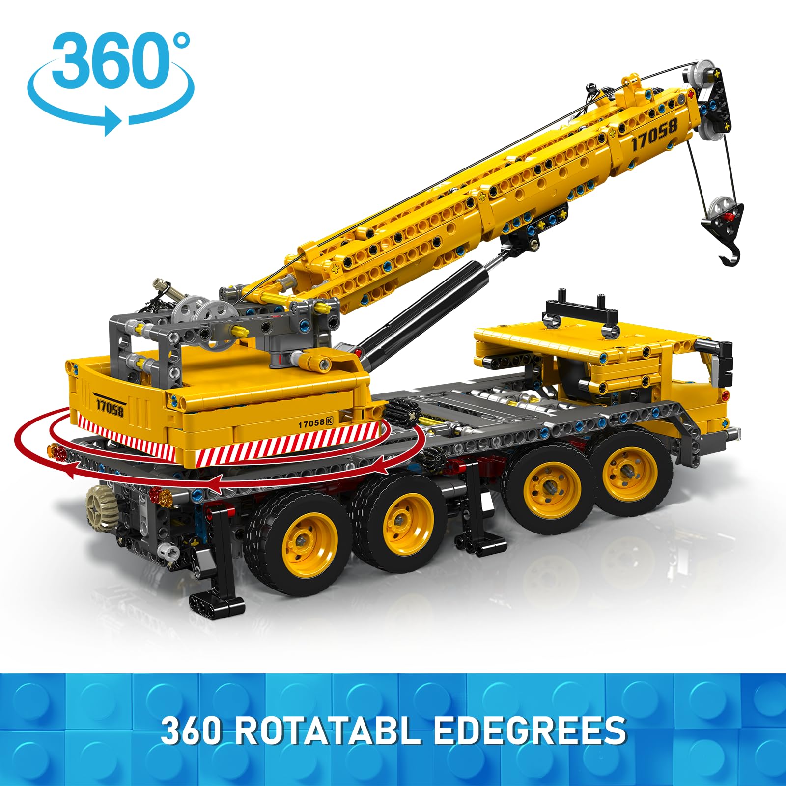 Foto 4 pulgar | Set De Construcción Mould King City Mobile Crane Truck 17058 997 Piezas - Venta Internacional.
