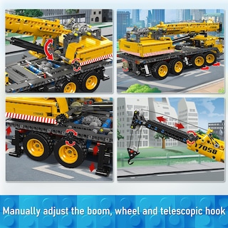 Foto 4 | Set De Construcción Mould King City Mobile Crane Truck 17058 997 Piezas - Venta Internacional.