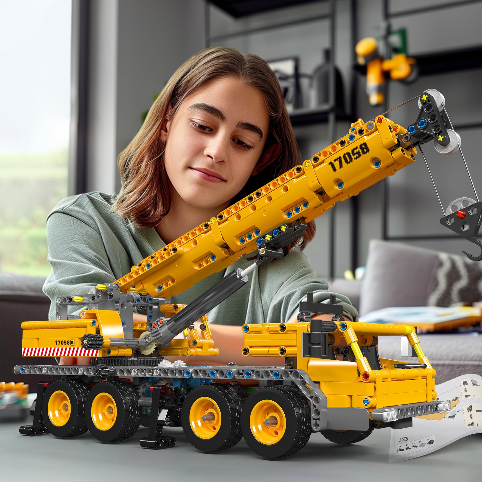 Foto 7 pulgar | Set De Construcción Mould King City Mobile Crane Truck 17058 997 Piezas - Venta Internacional.