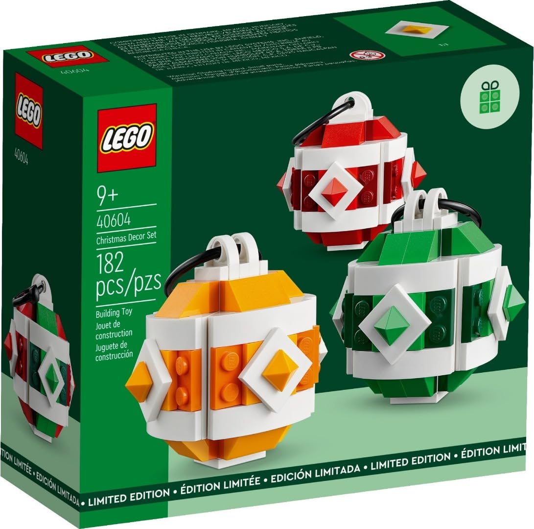 Set De Decoración Navideña Lego 40604 Gwp Con 182 Piezas - Venta Internacional.