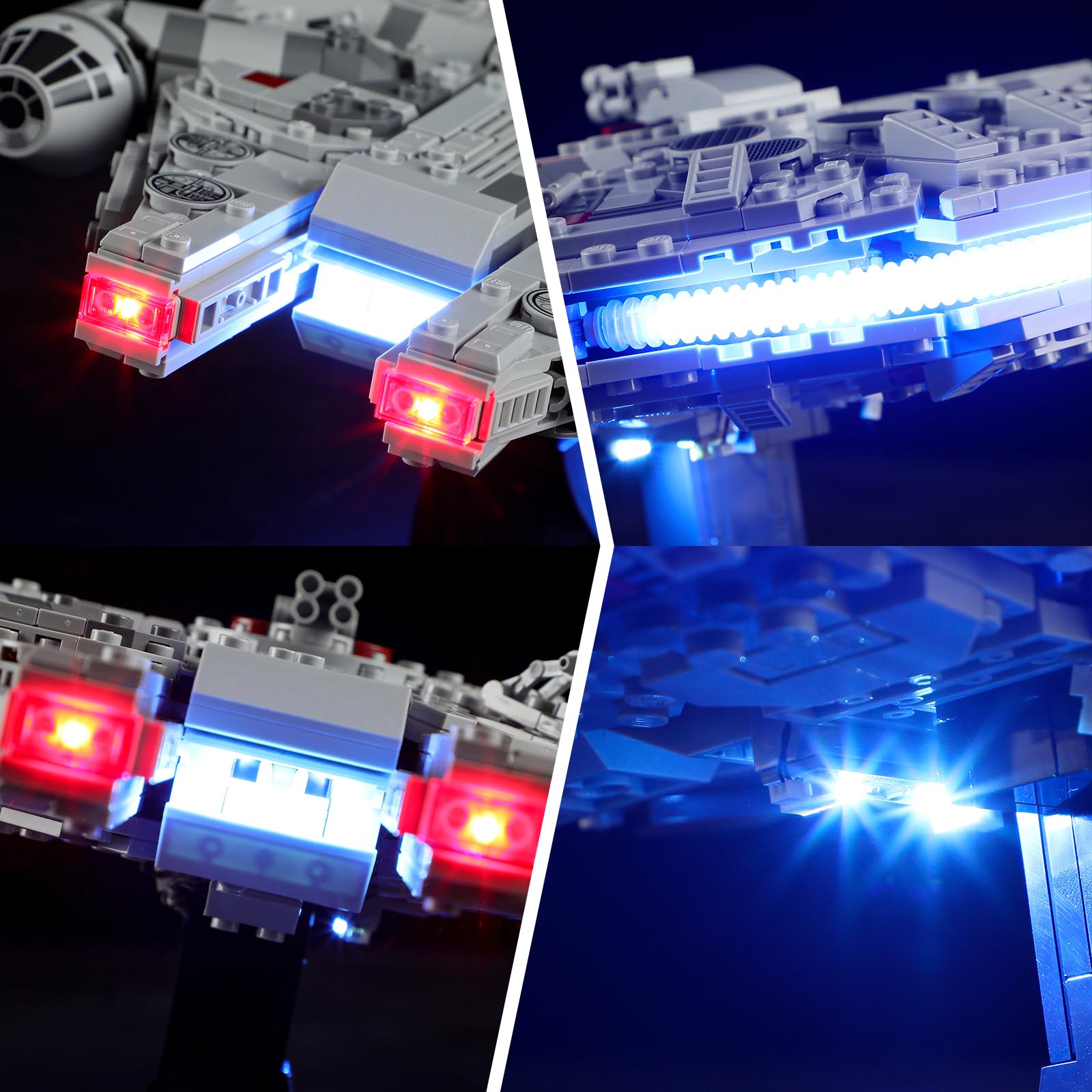 Foto 4 pulgar | Kit De Iluminación Briksmax Para Lego Star Wars Millennium Falcon 75375 - Venta Internacional.