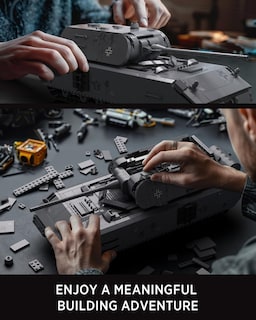 Foto 3 | Modelo De Construcción Nifeliz Maus Tank Ww2 Panzer Viii 2.252 Piezas - Venta Internacional.