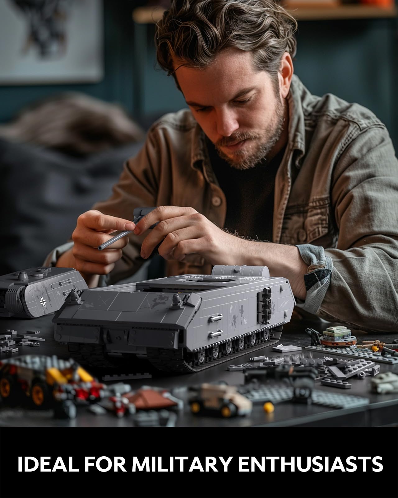 Foto 7 pulgar | Modelo De Construcción Nifeliz Maus Tank Ww2 Panzer Viii 2.252 Piezas - Venta Internacional.