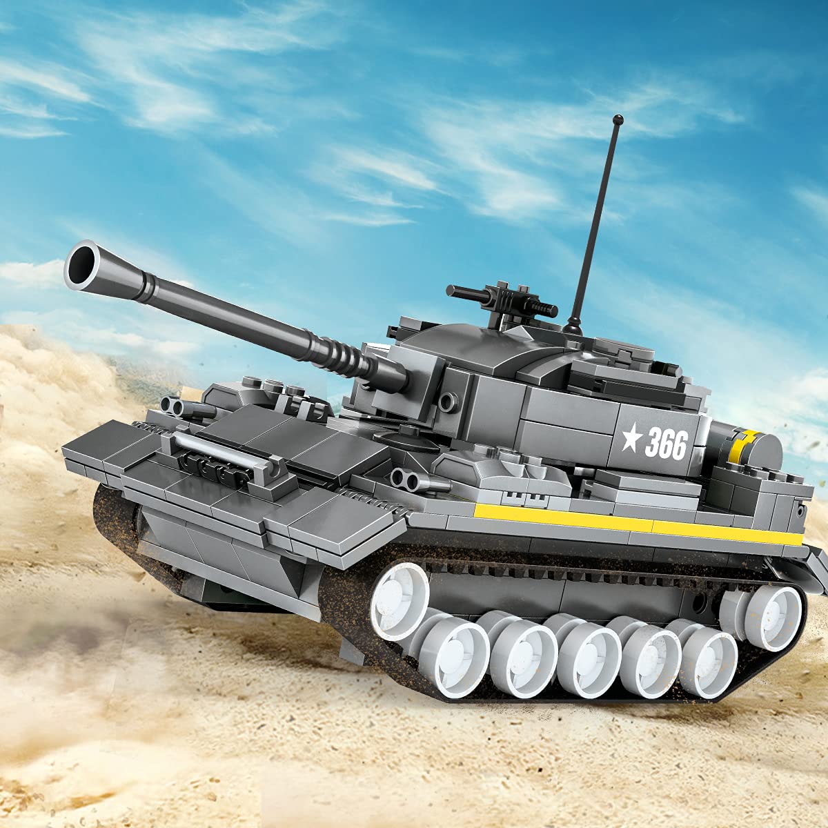 Foto 3 pulgar | Juego De Bloques De Construcción Army Tank, 340 Piezas, Fuerzas Armadas, Más De 10 Años - Venta Internacional.