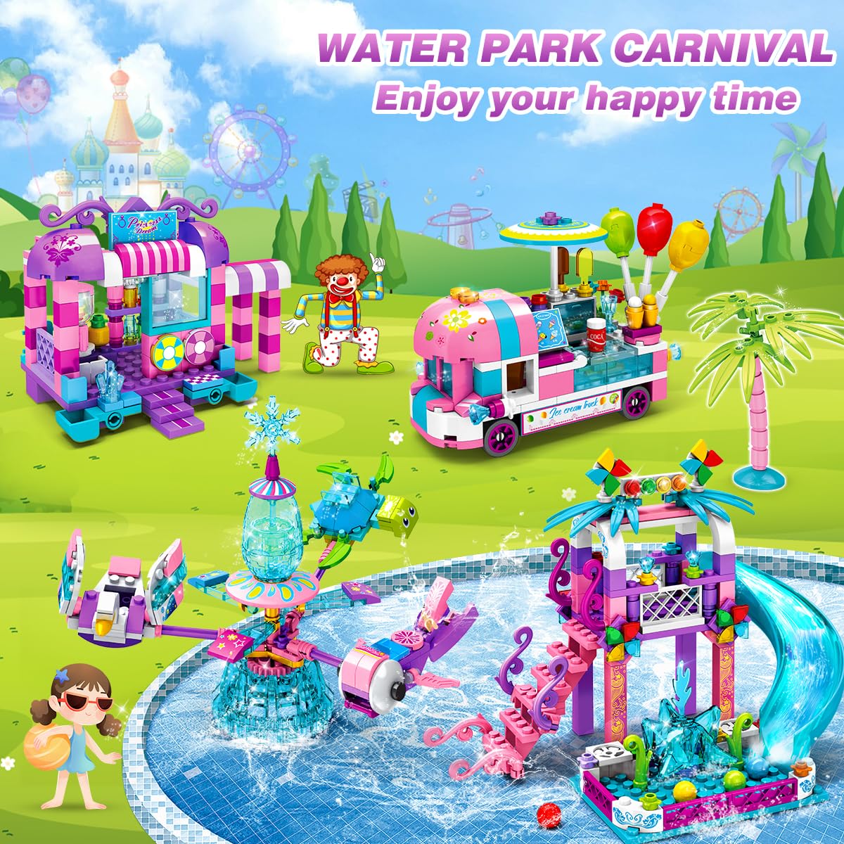 Foto 3 pulgar | Set De Construcción Para El Parque Temático Hogokids Con 638 Piezas Para Niñas De 6 A 10 Años - Venta Internacional.