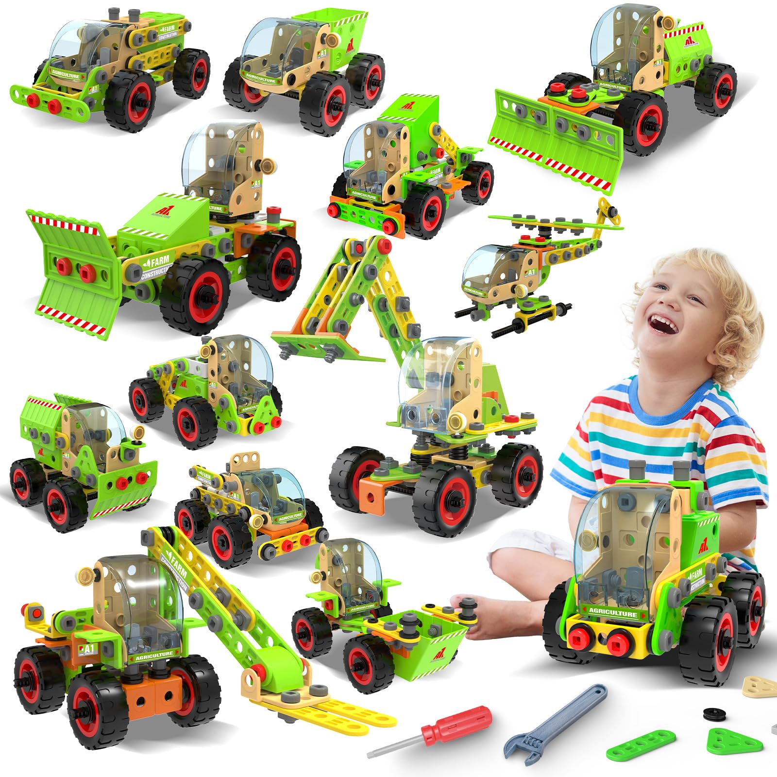 Set Stem 14 En 1 De Building Toy Moontoy Para Niños De 4 A 9 Años - Venta Internacional.