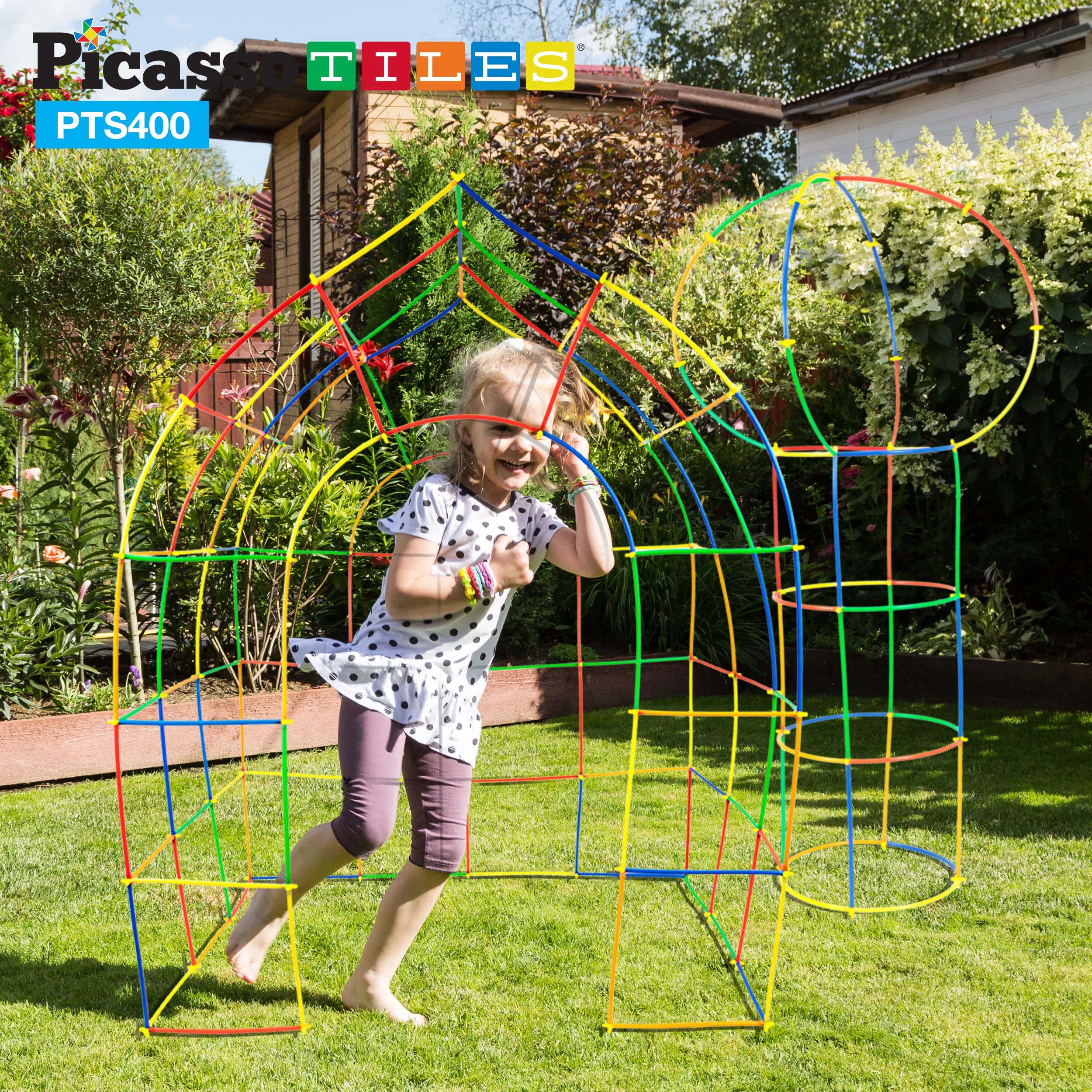 Foto 2 | Juego De Construcción Picassotiles, Juego De Construcción Con Pajitas, 400 Piezas - Venta Internacional.
