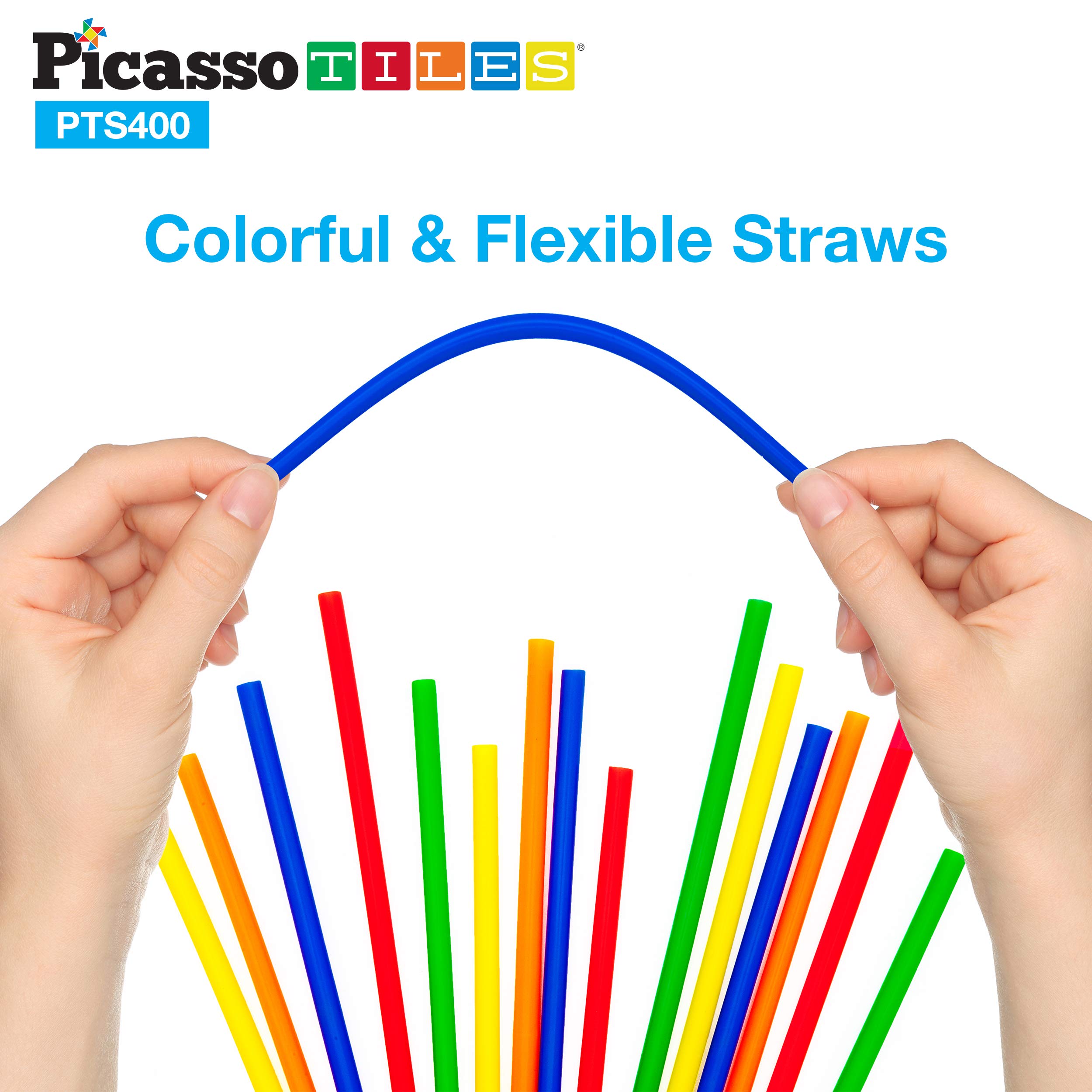 Foto 8 pulgar | Juego De Construcción Picassotiles, Juego De Construcción Con Pajitas, 400 Piezas - Venta Internacional.
