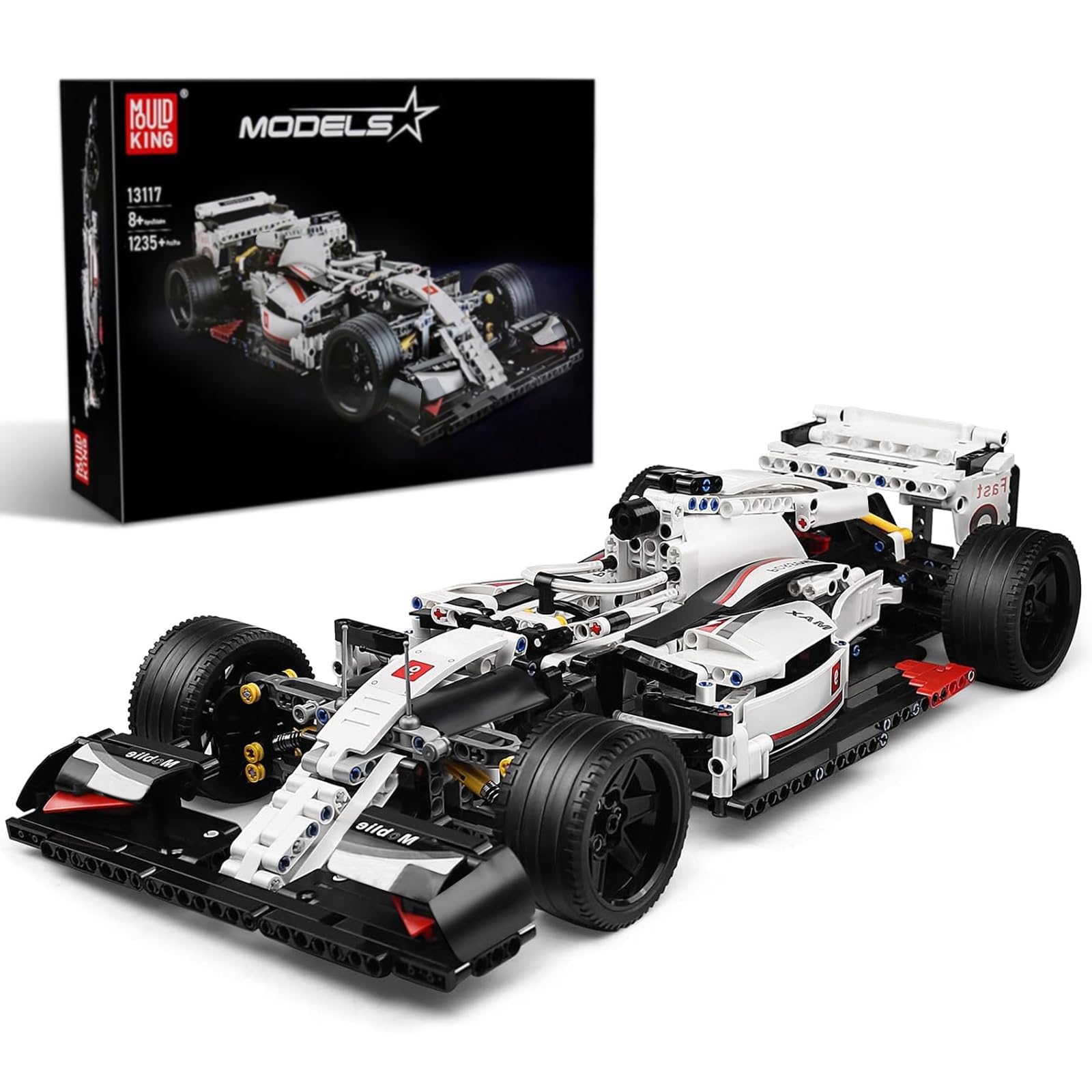 Kit De Bloques De Construcción Mould King Technik Sports Car F1 1235 Unidades - Venta Internacional.
