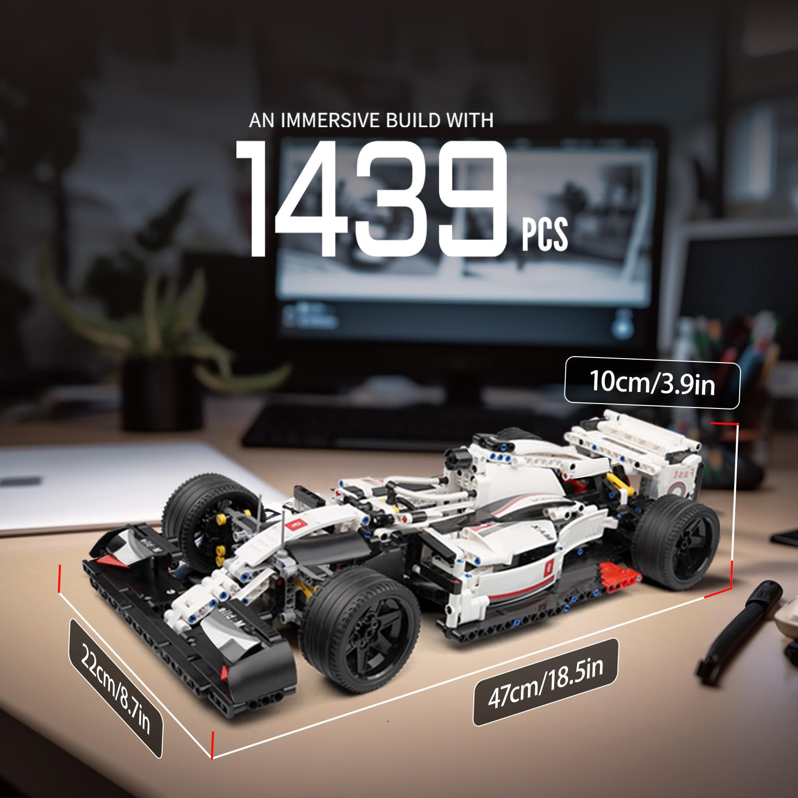 Foto 6 | Kit De Bloques De Construcción Mould King Technik Sports Car F1 1235 Unidades - Venta Internacional.