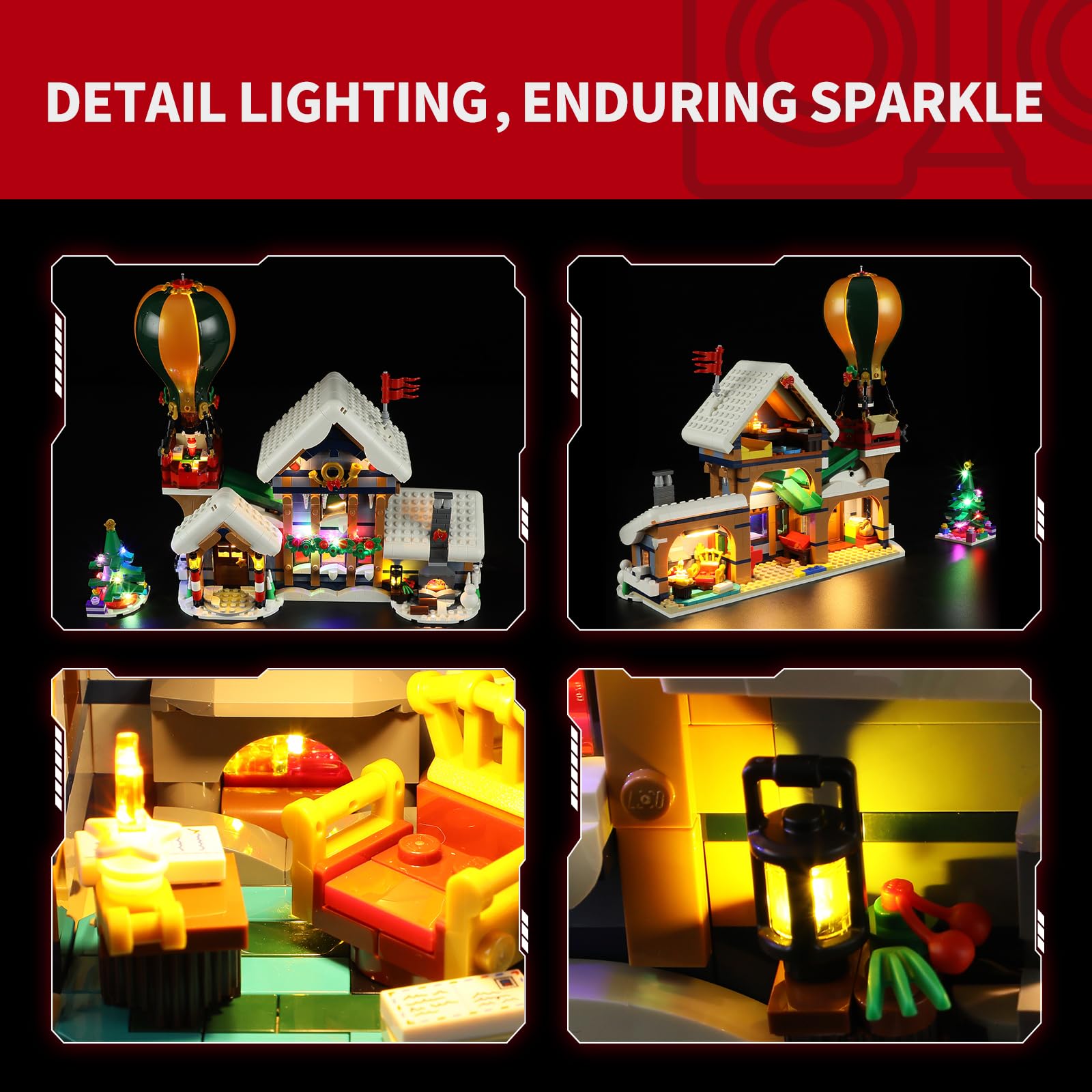 Foto 5 pulgar | Kit De Luces Para Lego Santa's Post Office Briksmax 2.0 - Venta Internacional.