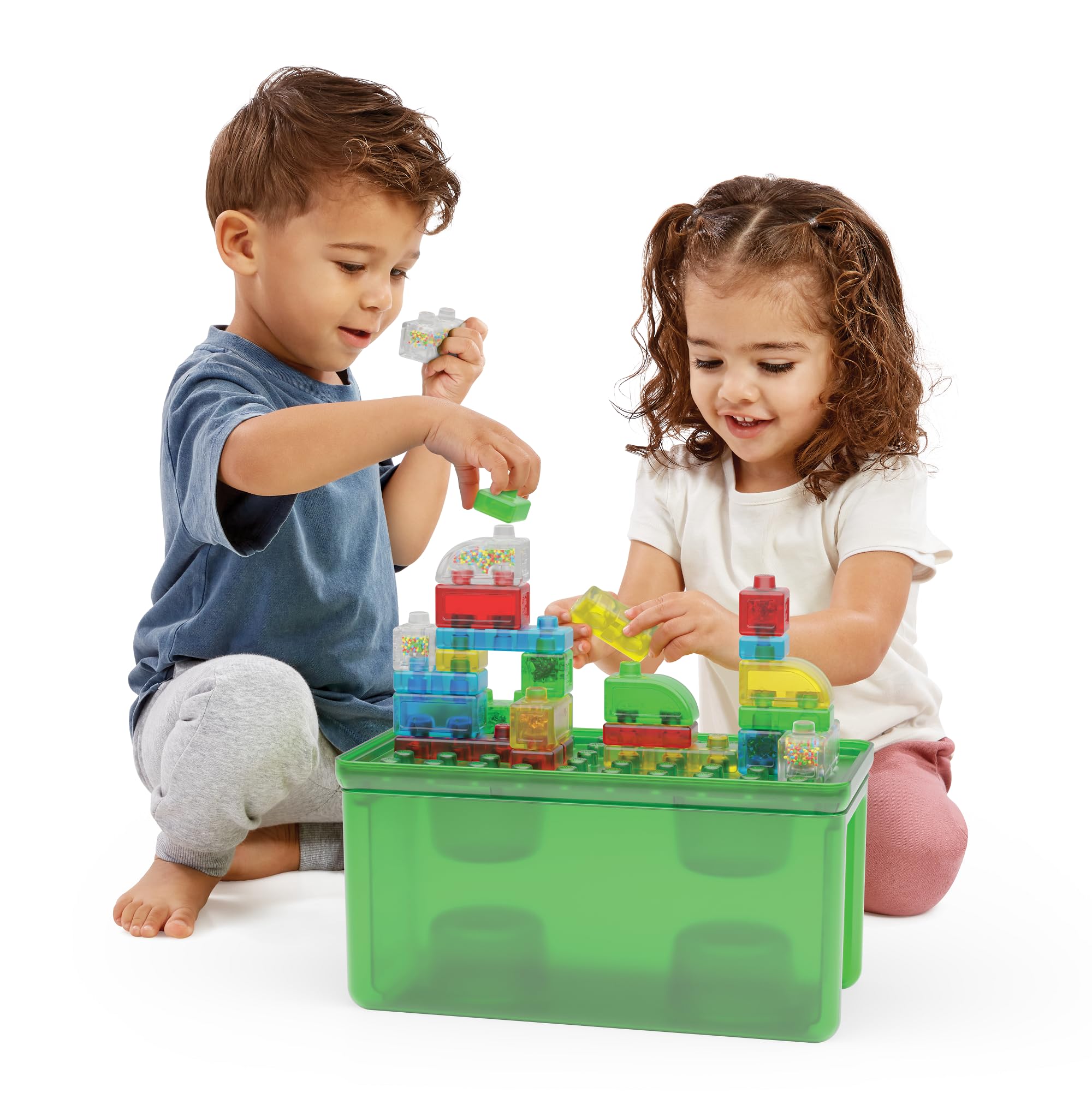 Foto 3 | Bloques De Construcción Goliath Jelly Blox Stash 'n Stack Con 30 Bloques - Venta Internacional.