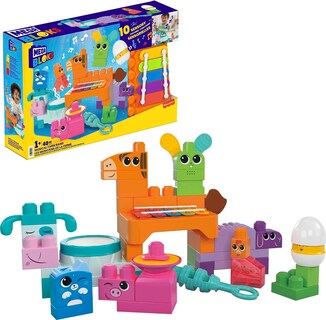 Foto 1 | Set De Juguetes Building Blocks Mega Bloks Fisher-price Musical Farm - Venta Internacional.
