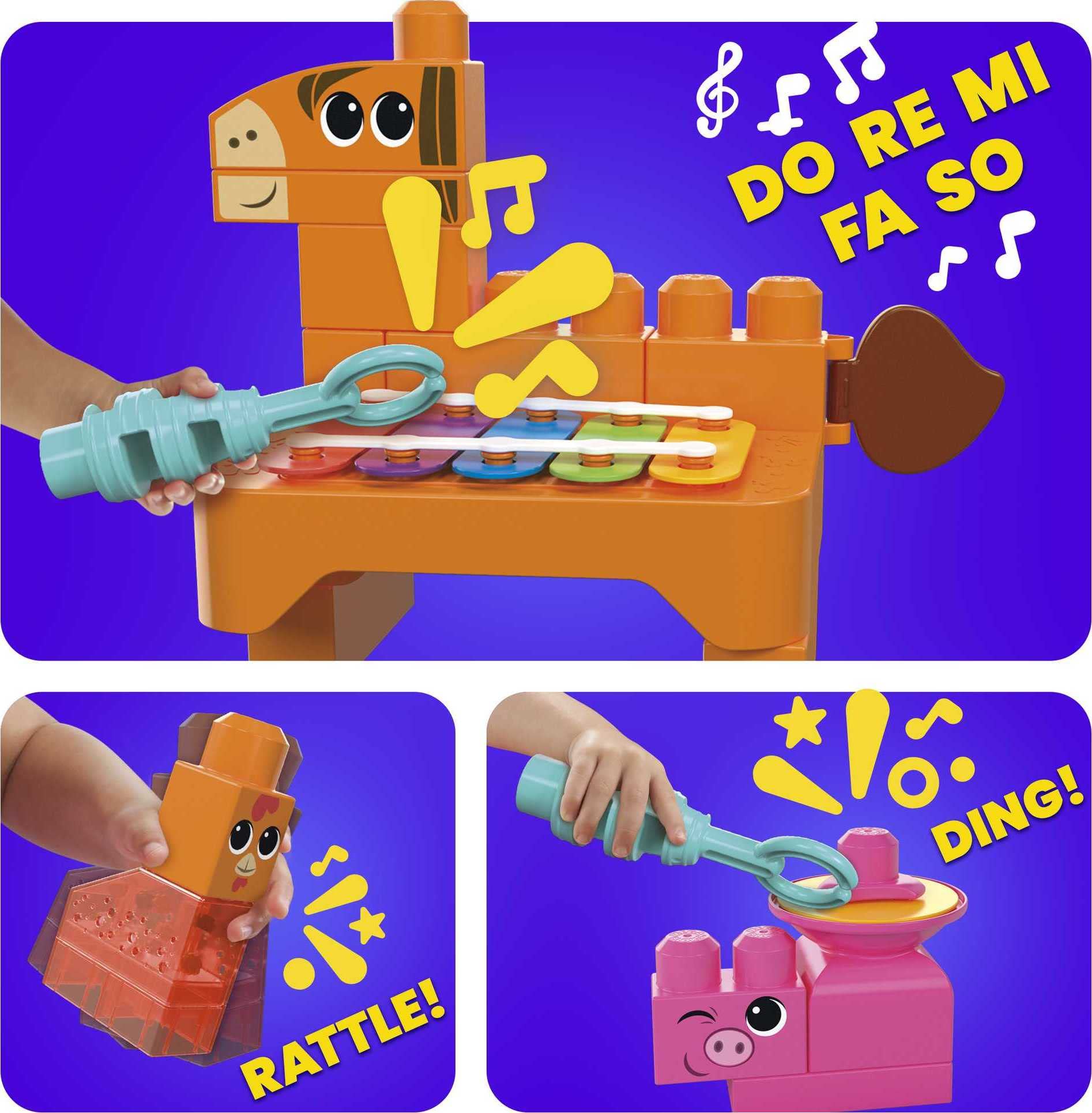 Foto 4 pulgar | Set De Juguetes Building Blocks Mega Bloks Fisher-price Musical Farm - Venta Internacional.