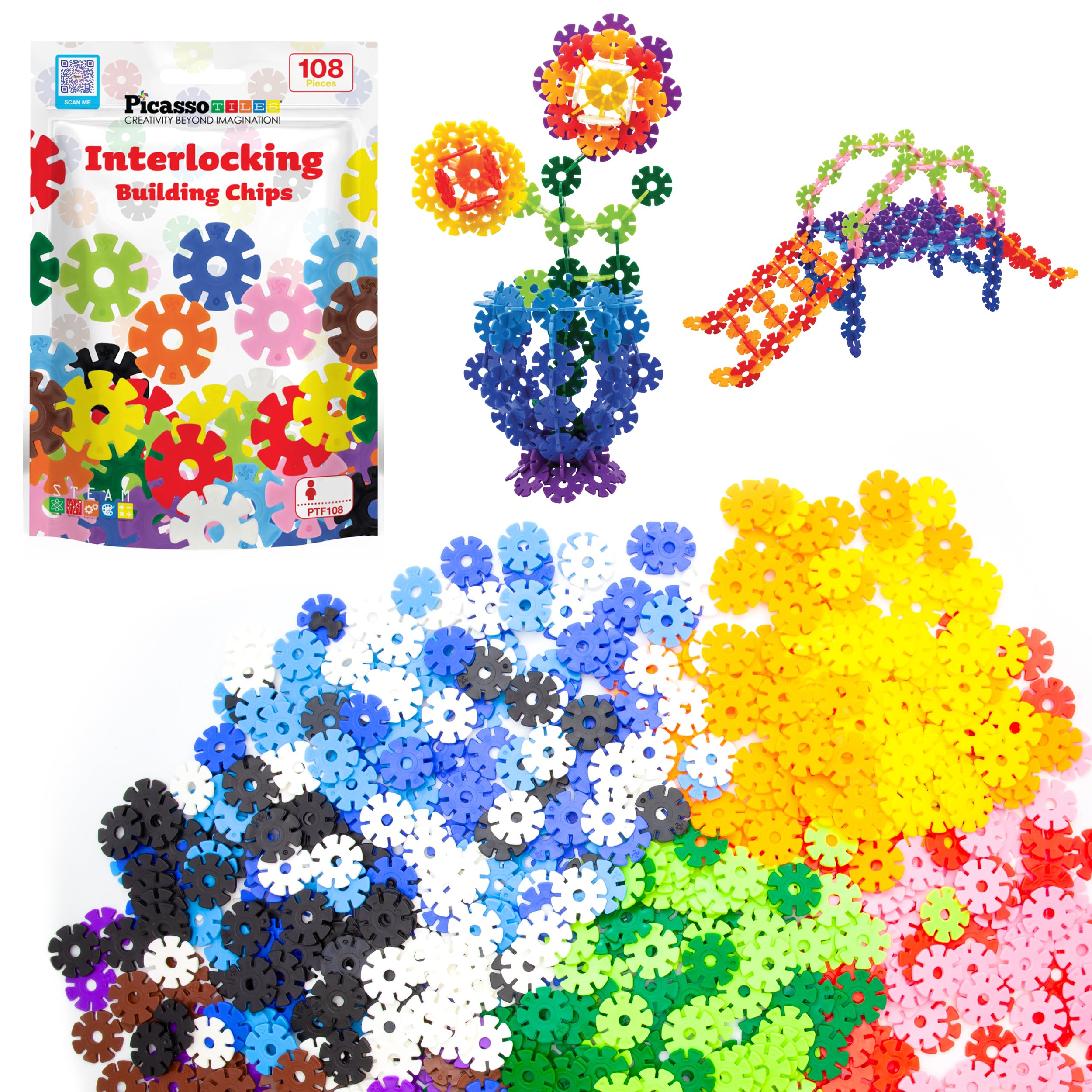 Chips De Construcción Bloques De Construcción Picassotiles Ptf108 - Venta Internacional.