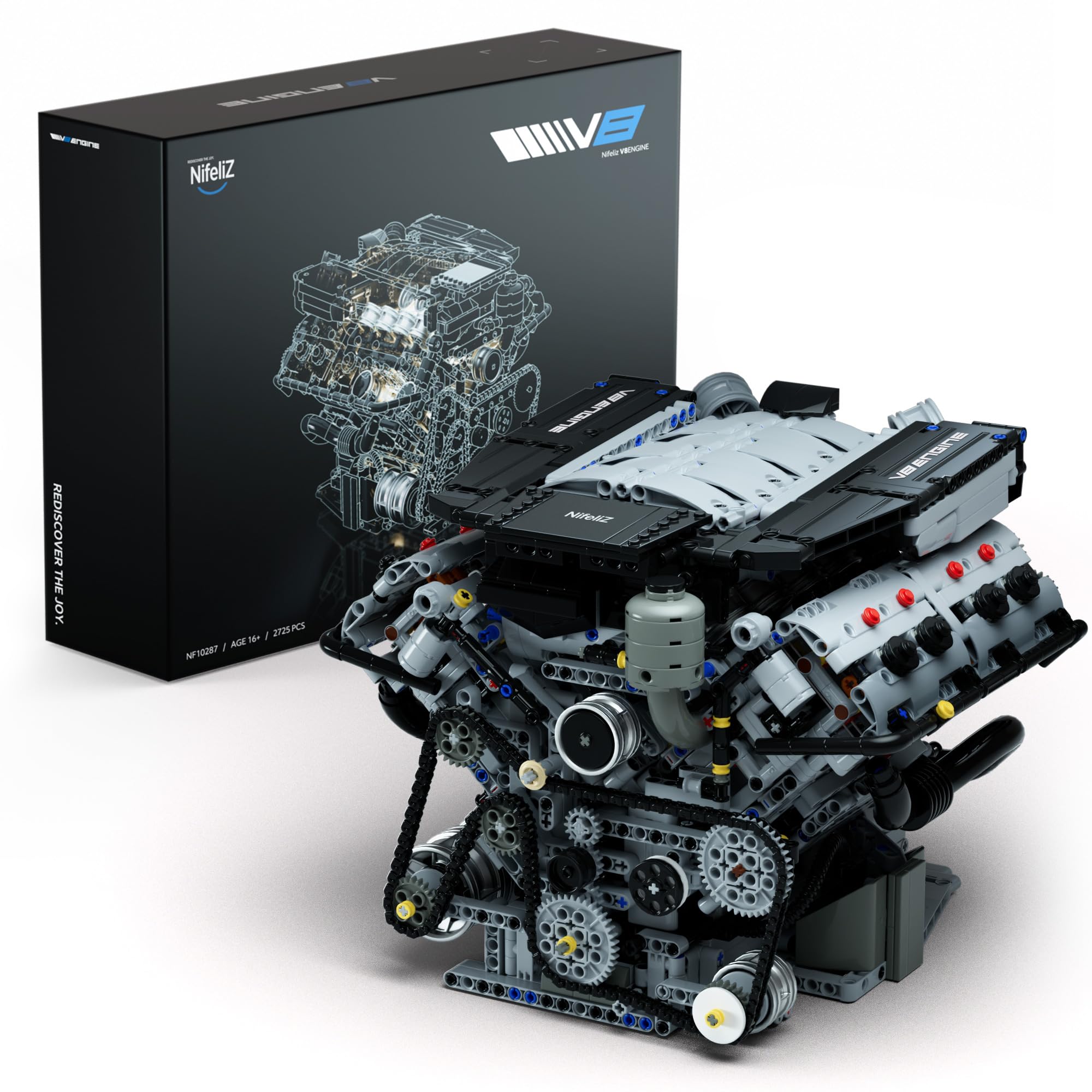 Foto 1 | Set De Construcción Con Motor Nifeliz V8 Modelo 2725 Piezas Para Adultos - Venta Internacional.