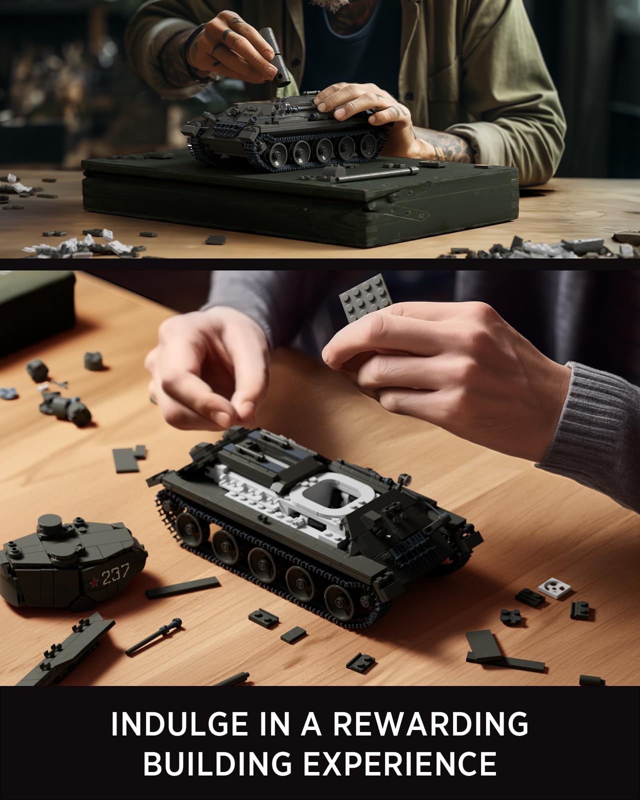 Foto 4 pulgar | Set De Construcción Nifeliz T34/85 Tank Ww2 Military 818 Piezas Nf10270 - Venta Internacional.