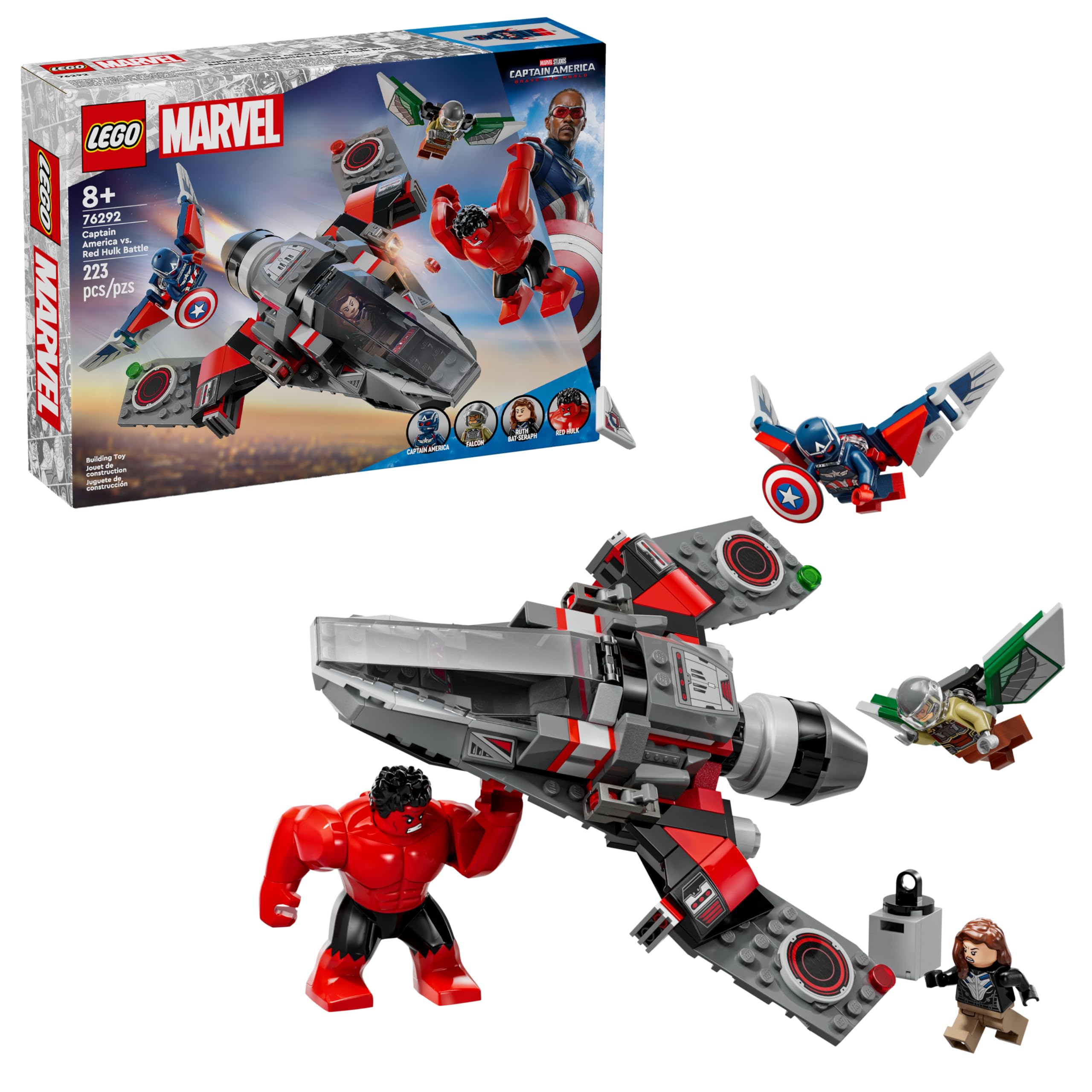 Set De Construcción Lego Marvel Capitán América Contra Red Hulk 76292 - Venta Internacional.