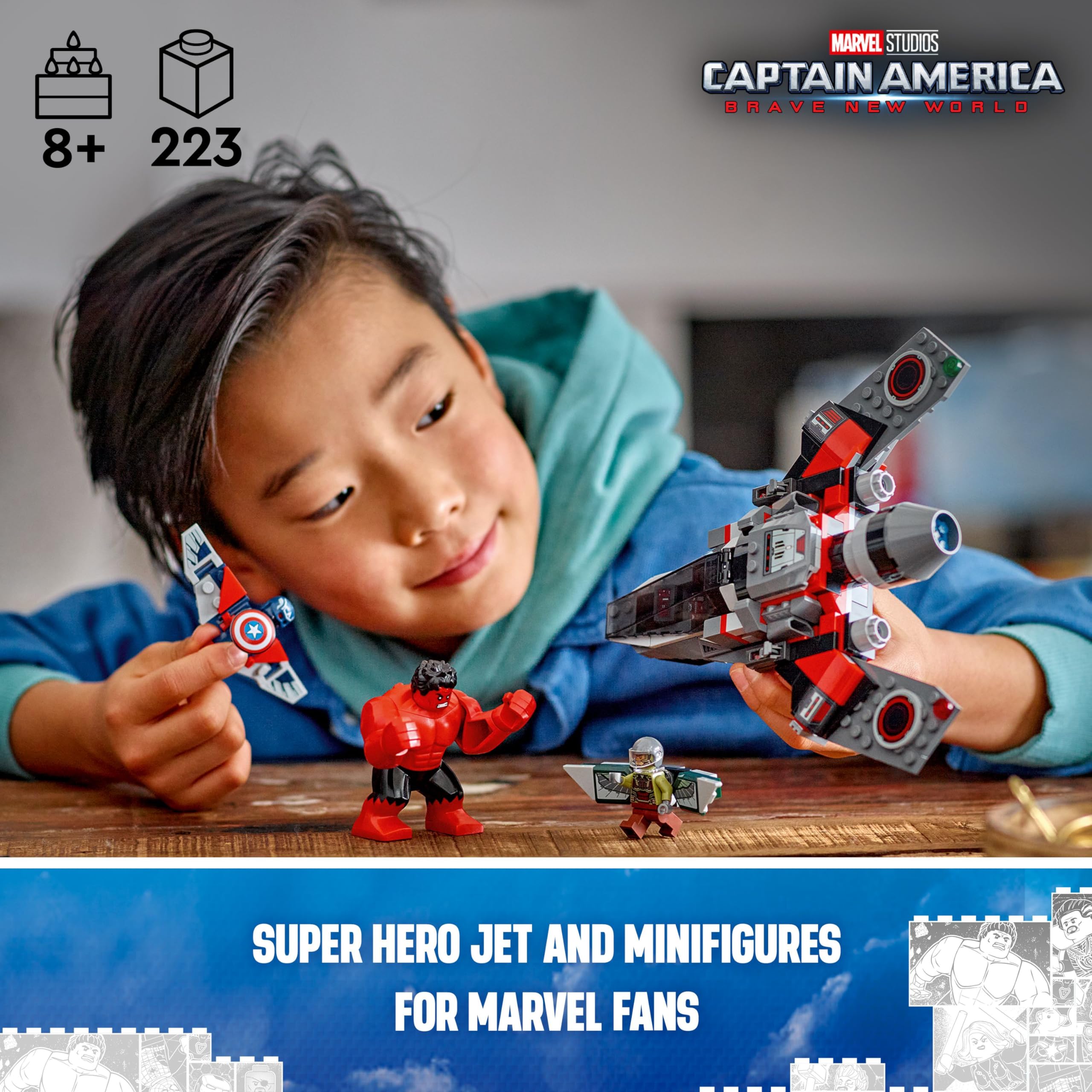 Foto 3 pulgar | Set De Construcción Lego Marvel Capitán América Contra Red Hulk 76292 - Venta Internacional.
