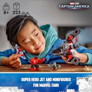 Foto 2 | Set De Construcción Lego Marvel Capitán América Contra Red Hulk 76292 - Venta Internacional.
