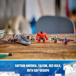 Foto 6 | Set De Construcción Lego Marvel Capitán América Contra Red Hulk 76292 - Venta Internacional.